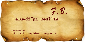 Faluvégi Beáta névjegykártya
